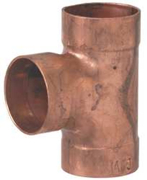 MUELLER W 07522 DWV TEE WROT COPPER C X C 2 X 2 IN