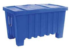 MYTON INDUSTRIES 4LMD1 CONTAINER 8.7 CU.-FT. 350 LBS. BLUE