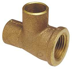 NIBCO 714LF-34 TEE LEAD-FREE CAST DZR BRASS 3/4 IN