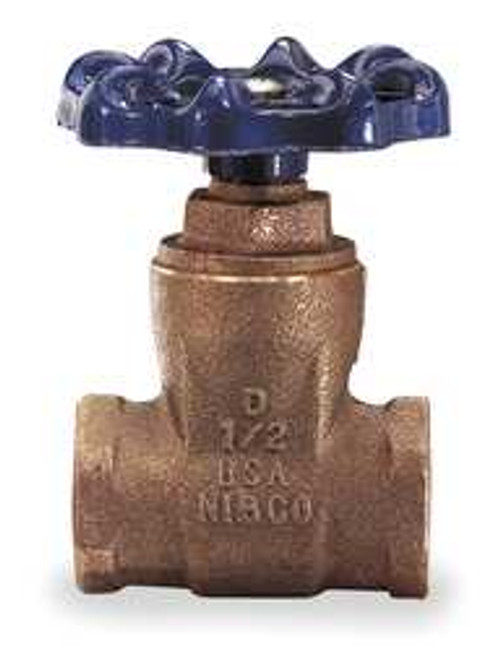 NIBCO T29 1/2 GATE VALVE 1/2 IN. FNPT BRONZE NIBCO T29 1/2 GATE VALVE 1/2 IN. FNPT BRONZE