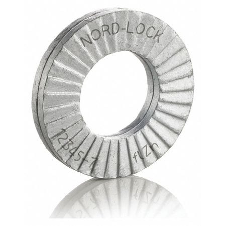 NORD-LOCK 1522 LOCK WASHER BOLT 1/4 STEEL PK20