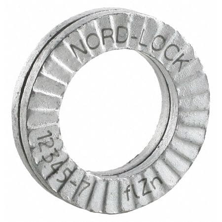 NORD-LOCK 1529 LOCK WASHER BOLT 7/16 STEEL PK10