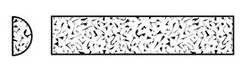 NORTON 61463686380 4" LONG X 3/8" DIAM ALUMINUM OXIDE SHARP