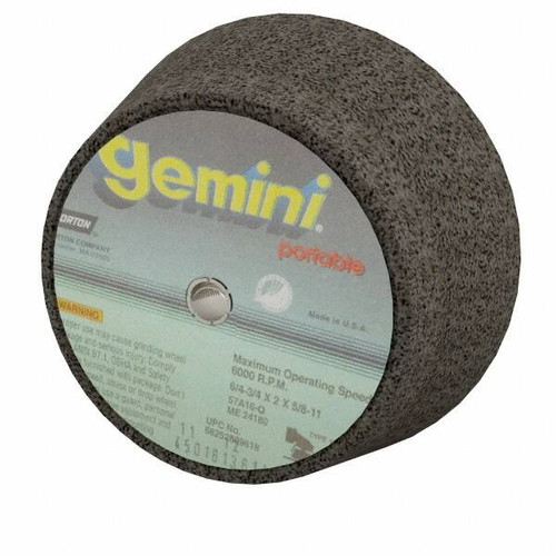 NORTON 66252809618 6" DIAM, 2" OVERALL THICKNESS, 16 GRIT, 