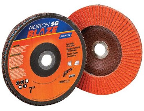 NORTON 66261183486 4-1/2" 36 GRIT 7/8" CENTER HOLE TYPE 29  NORTON 66261183486 4-1/2" 36 GRIT 7/8" CENTER HOLE TYPE 29