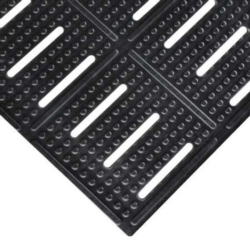 NOTRAX 755S0312BL ANTIFATIGUE DRAINAGE RUNNER BLK 3X12 FT.
