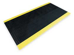 NOTRAX 831C0036BY-12 SWITCHBOARD MAT,BLACK,YLLWBRDR,3FTX12FT