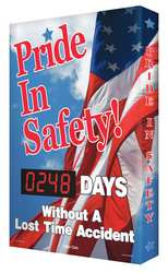 ACCUFORM SIGNS SCA248 SCOREBOARD PRIDE IN SAFETY 20 X 28 IN.