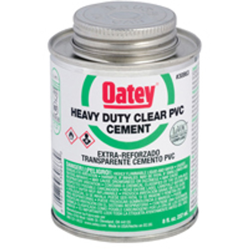 OATEY 30850 PVC CEMENT LOVOC HD CLR 4OZ   