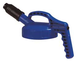 OIL SAFE 100502 G3515 STUMPY SPOUT LID W/1 IN OUTLET BLU