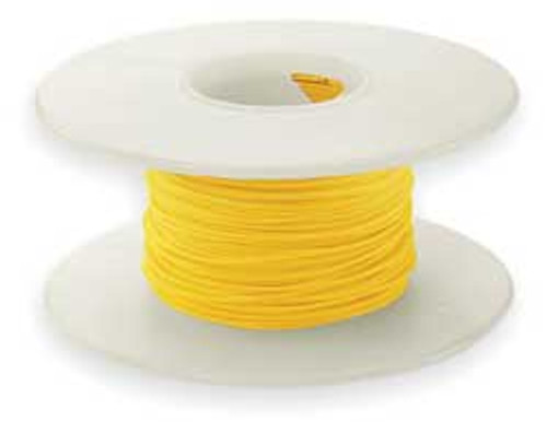 OK INDUSTRIES R24Y-0100 WIRE WRAPPING WIRE 24 AWG YELLOW 100 FT.