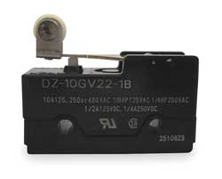 OMRON DZ-10GV22-1B SWCH 10A DPDT SHRT HINGE ROLLER LEVER