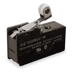 OMRON DZ-10GW22-1B6 SWCH 10A DPDT SHRT HINGE ROLR LVR LOW OT
