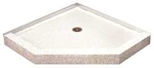 TERRAZZO-WARE SBC-36-2F SHOWER BASE CORNER MARBLE CHIPS