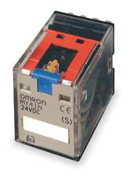 OMRON MY4IN-DC24(S) H8056 PUSH TO TEST RELAY 14PIN 4PDT 5A 2