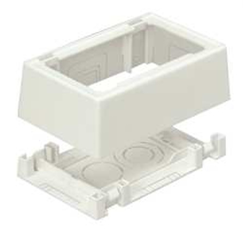 PANDUIT CORPORATION JBP2FSIW FAST-SNAP BOX,OFF WHITE,PVC,BOXES