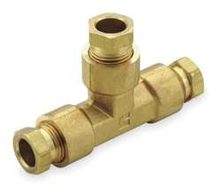 PARKER 164HD-6 UNION TEE BRASS COMP 3/8IN PK5