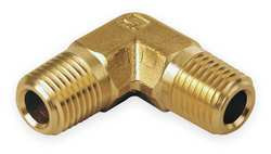 PARKER 4-4 ME-B MALE ELBOW 90 DEG BRASS 1/4 IN. MNPT