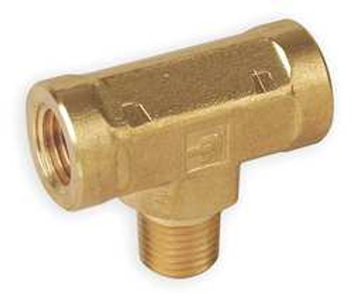 PARKER 4-4-4 MBT-B MALE BRANCH TEE BRASS 1/4 IN. MNPT