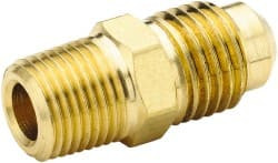 PARKER 48F-8-12 1/2" TUBE OD X 3/4-14 NPTF 45° BRASS FLA