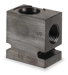 PARKER B08-2-6T VALVE BASE 9/16-18 SAE STEEL 8-2 CAVITY