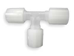 PARFLARE FTC-8 UNION TEE PFA AND PVDF FLARE 1/2 IN.