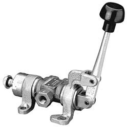 PARKER M05435443 MANUAL AIR CONTROL VALVE 4-WAY 3/8IN NPT