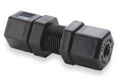 PARKER P4BU4 BULKHEAD UNION POLYPROPYLENE COMP 1/4IN