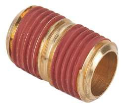 PARKER VS215PN-4 CLOSE NIPPLE 1/4 IN BRASS