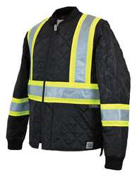 WORK KING S43231-30WT38 QUILTED SAFETY JACKET 5XL BLACK