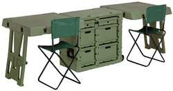 PELICAN PRODUCTS INC. 472-FLD-DESK-DD FIELD DESK DBL 30.7LX21WX28.5D OD GREEN