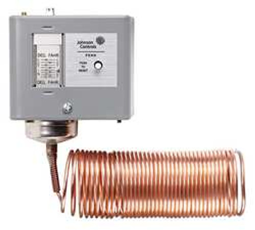 JOHNSON CONTROLS A70HA-14C LINE V MECHANICAL TSTAT 24 TO 240VAC 16A