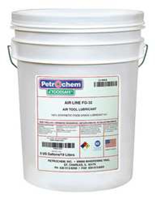 PETROCHEM FOODSAFE AIR LINE FG-32-005 SYN AIR TOOL LUBE FOOD GRADE 5GAL ISO 32