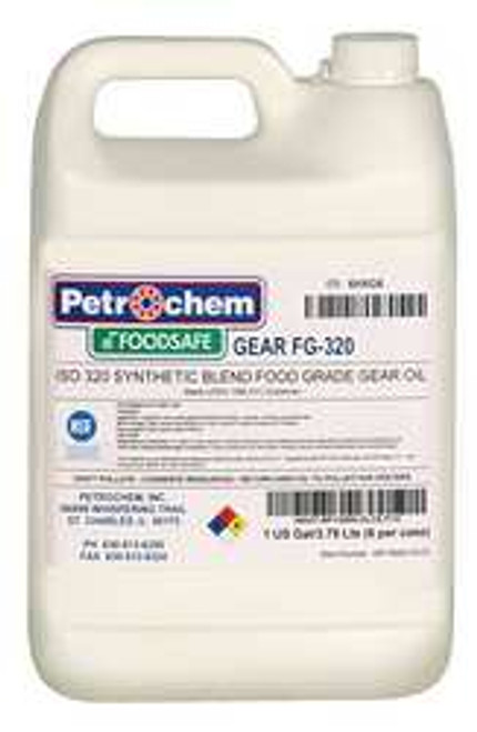 PETROCHEM FOODSAFE GEAR FG-320-001 FOOD GRADE SEMISYN GEAR OIL ISO 320