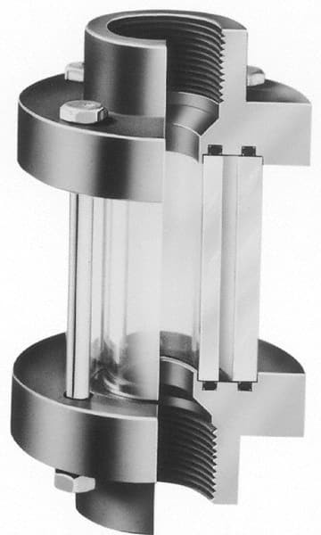 PLAST-O-MATIC GY300V-PV DOUBLE WALL SIGHT 3 IN FNPT PVC