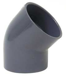 PLASTIC SUPPLY PVCED04 ELBOW PVC 45 DEGREE 4 IN.