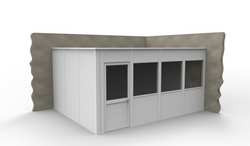 PORTA-KING VK1DW-WCM 12'x16' 2-Wall D5505 MODULAR IN-PLANT OFFICE 2WALL 12X1
