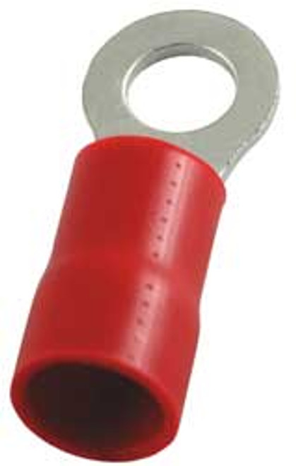 POWER FIRST 4FRC9 RING TERMINAL 1/4 8 AWG RED PK25