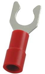 POWER FIRST 4FRD4 FORK TERMINAL RED 22 TO 16 AWG PK100