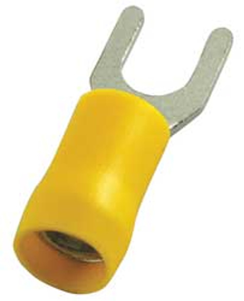 POWER FIRST 4FRD7 FORK TERMINAL YELLOW 12 TO 10 AWG PK50