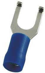 POWER FIRST 4FRJ4 FORK TERMINAL BLUE 16 TO 14 AWG PK100