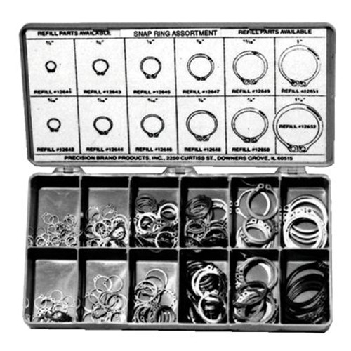 PRECISION BRAND 12900 300 PIECE SNAP RING ASSORTMENT PRECISION BRAND 12900 300 PIECE SNAP RING ASSORTMENT