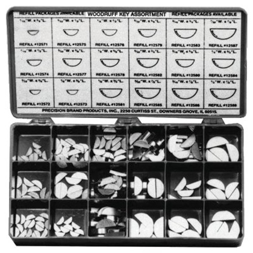 PRECISION BRAND 12940 KEY & KEYWAY ASSORTMENTS; TYPE: WOODRUFF PRECISION BRAND 12940 KEY & KEYWAY ASSORTMENTS; TYPE: WOODRUFF