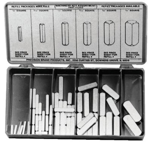 PRECISION BRAND 12955 KEY & KEYWAY ASSORTMENTS; TYPE: KEY STOC