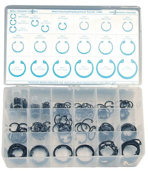 PRECISION BRAND 13985 218 PIECE METRIC HOUSING RING ASSORTMENT PRECISION BRAND 13985 218 PIECE METRIC HOUSING RING ASSORTMENT
