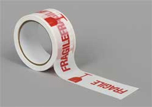 TAPECASE 15C748 CARTON SEALING TAPE RED/WHITE 2IN X 55YD