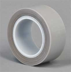 TAPECASE 15D578 FILM TAPE SKIVED PTFE GRAY 1 IN X 5 YD.