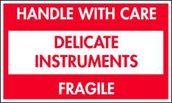 TAPECASE 16U870 SHIPPING LABELS RED/WHITE 3 IN H PK500