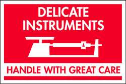 TAPECASE 16U956 SHIPPING LABELS RED/WHITE 2 IN H PK50