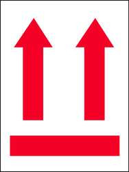 TAPECASE 16V040 INSTRUCTIONAL LABEL,SHIPPING ARROWS,PK50